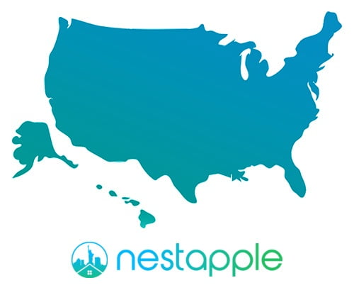 Map of USA and NestApple - NestApple NYC cashback rebate